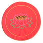 MAGICLULU Meditation Floor Cushion Red Floral Seat Pad Thick Small Buckwheat Bolster Pillow Cover for Sitting Yoga and Zen Practice