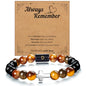 Beaded Bracelets For Women Stone Bracelets For Women Agate Stone Bracelet Natural Bracelet Stone Of Peace Handmade Yoga Stretch Elastic Bracelet - color: Tiger eye- D