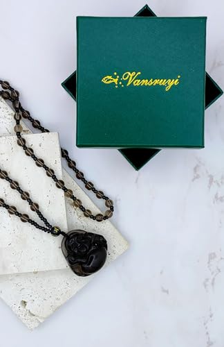 Crystal Pendant Necklaces Healing love Women's Men's choker Obsidian Tiger eye White Crystal Black Gold waterproof dainty Charm stackable statement Cute Stone necklace Unisex - style: Crystal pendant Ice Obsidian Buddha