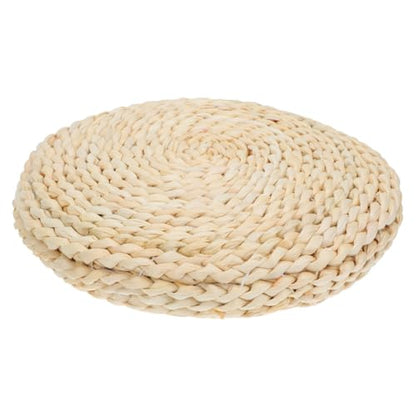 Healifty Thick Straw Woven Meditation Mat Cushion for Yoga and Sitting Handmade Tatami Floor Pad Comfortable Floor Pillow for Home Use Suitable for Adults