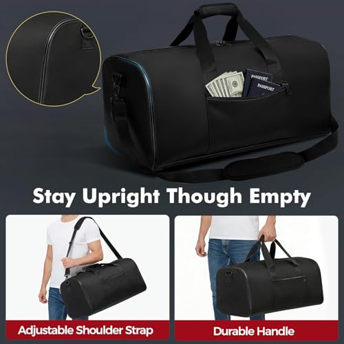 Large Fireproof Document Bag, 24x12x12in Portable Fireproof Waterproof Document Box for Travelling, Camping, Multi-Pocket Organizer for Cash, Valuables, Fire Proof Bag with Shoulder Strap