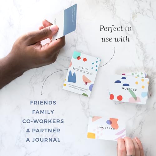 Holstee Reflection Cards - A Deck of 100+ Questions to Spark Meaningful Connections and Conversations