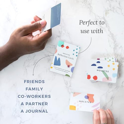 Holstee Reflection Cards - A Deck of 100+ Questions to Spark Meaningful Connections and Conversations