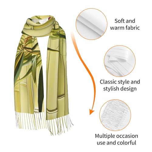 Astronaut Sitting in Yoga Chakra Scarf for Women Warm Soft Scarves Fashion Fringed Shawl Casual Tassel Blanket Scarf - color: Blooming Flowers