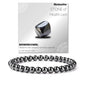 Crystal Beaded Bracelets for Women 4mm Clear Quartz Bead Handmade Gemstone Stretch Elastic Bracelet Natural Stone Crystal Healing Reiki Spiritual Jewelry Gifts - color: Hematite, size: 6mm