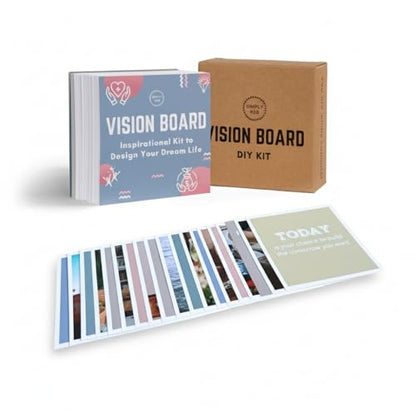 SIMPLY RSB The Ultimate Vision Board Kit and Inspirational Gift | 100 Motivational Cards, Complete Wall Decor Accessories (Cards Only) - style: Cards Only