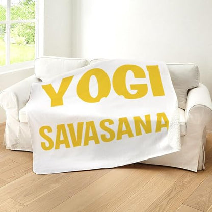 CafePress Meditation Yogi Needs Sherpa Fleece Throw Blanket 60" L x 50" W