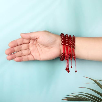 AD Beads Handcrafted Beaded Macrame Bracelet Stylish Customizable Jewelry for Men and Women Protection Healing Gemstone for Balance Wellness Positive