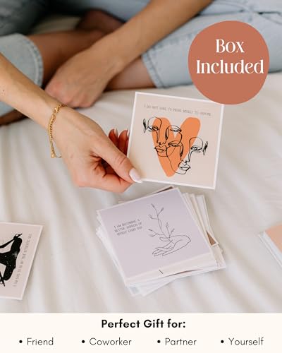 Lamare Positive Affirmation Cards for Women – Daily Affirmations of Positive Quotes and Mindfulness Cards, Inspirational Spiritual Gifts - size: 4.7 X4.7 inch, style: Original Affirmation Cards
