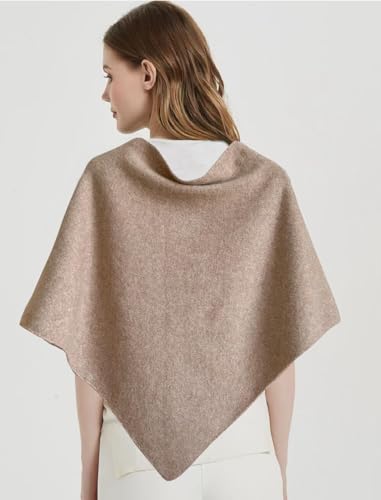 Shawl Wraps For Women,Womens Knitted Knotted Shawls Wool Cashmere Shoulder Top Sweater Shawl Scarf for Fall Winter - color: Khaki