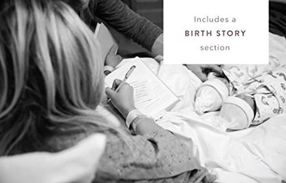 Promptly Journals, A Complete Childhood History: From Pregnancy to 18 Years Old (Grey, Linen) | Baby Book and Pregnancy Journal | Baby Memory Book - color: Grey