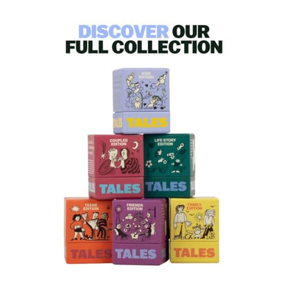 TALES 150 Conversation Cards, Friends Edition, Fun Friend Games for Adults, Teens, Kids, Perfect for Parties, Game Nights, Gifts & Gatherings, Conversations with Friends, Meaningful Connections - color: Friends Edition