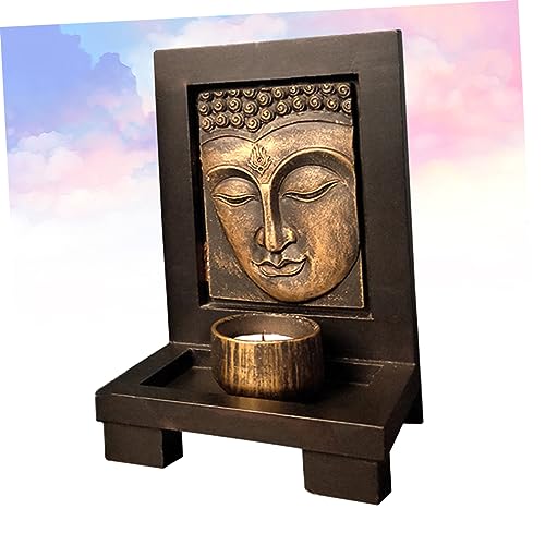 DECHOUS 1pc Home Decor Candle Stand Home Décor Candle Holder Zen Garden for Desk Desktop Adornment Zen Garden Mini Table Top Decor Topper Candlestick Present