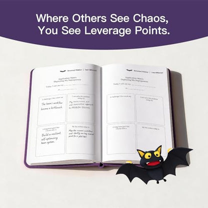 Comix Guided Journal for Women & Men & Teen – Daily Prompts for Self-Discovery, Gratitude, Reflection – Goal Setting Notebook for Mindfulness, Happiness, Gift Choice– Purple, Bat - color: Purple