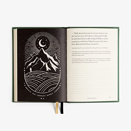 Notes to Mindfulness Daily Journal for Women With Prompts, Illustrated Gratitude & Positivity Journal, Undated Guided Journal, Hardbound Wellness Journal - Intelligent Change x Chelsea Kauai (Sage - color: Sage Green