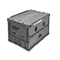 Trusco Nakayama Trusco Danbo Thin Folding Container, 11.8 gal (50 L), With Locking Lid, Gray TR-C50B-A-DNB-GY Storage Box - color: d)Gray, style: Locking lid included