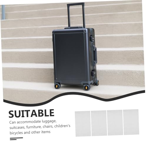 PRETYZOOM 4pcs Extra Large Transparent Storage Bags Foldable Storage for Luggage Furniture and Bicycles Tear Resistant Design Clear Pe Material