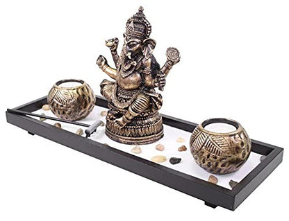 Zen Garden Buddha Table Top Candle Holder (Ganesha Sand)