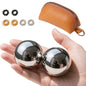 Baoding Balls 2.1 Inch Stainless Steel Meditation Balls, Hand Exercise Massage Balls for Home Office Exercise, Stress Relief, Anxiety Reduction (Without Bell Sound) - size: 2.1 Inch (without bell sound)
