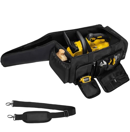 Chainsaw Carrying Case, Waterproof Foldable Chainsaw Storage Bag Compatible with EGO, Dewalt, Greenworks 10 & 12 Inch Cordless Power Chainsaw & Accessories - size: For 10 & 12 Inch