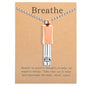 Anxiety Whistle Frequency Healing Devices Mindfulness Breathing Necklace Meditation Stress Relief Tuning Tool Outdoor Emergency Life Saving Tools Jewelry Gift for Women Men