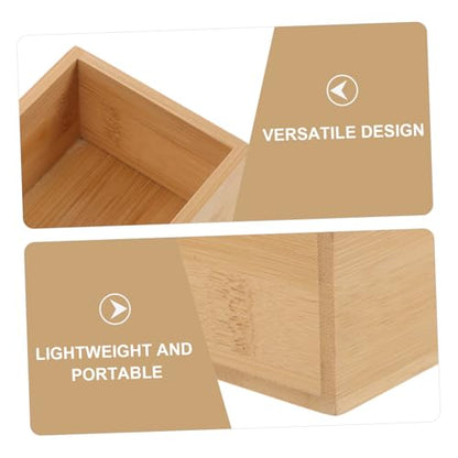 Bamboo Organizer Box for Home Lightweight Decorative Storage for Jewelry and Sundries Practical and Stylish Tabletop Display Without Lid