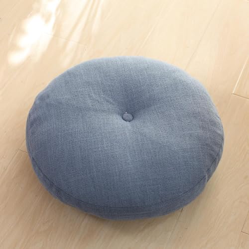 Floor Pillow,Large Cushions Sitting for Adults,Floor Pillow for Meditation or Yoga Indoor/Outdoor Round Cotton Chair Cushions with Zipper for Home Sofa Bed Car Decor Floor Pillow Cushion