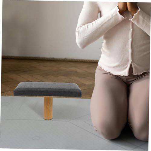 Mobestech Bench Cushion Seat for Comfortable Seiza Position Grey Stool for Prayer and Balance Exercises