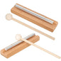 Generic 2-Pack Meditation Chime Hand Bells for Mindfulness Classroom Percussion Instruments Mallets for Yoga Prayer and Sound Therapy