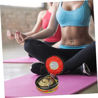 1pc Yoga Cymbal Bells for Meditation and Sound Healing Handmade Nepalese Instrument Storage Bag Random Thick Resonant Tone for Mindfulness and Relaxation