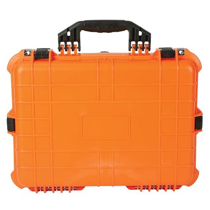 Strongway 20in. Plastic Waterproof Storage Case With Foam, Ammo Box, Fit Use of Drones, Camera, Equipments, Pistols,(Orange) - color: Orange