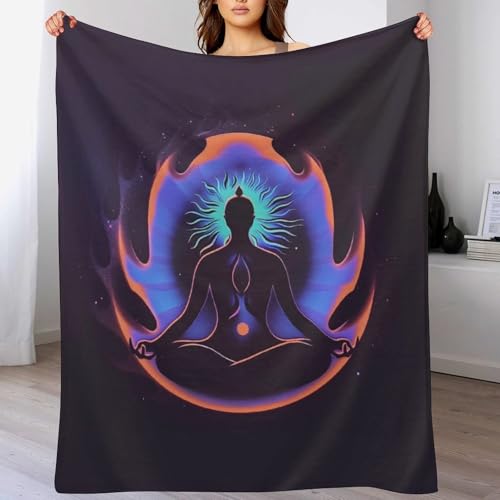 Meditation Zen Abstract Throw Blankets Blanket Bed Blanket Couch Decorative Throw Blankets Soft Cozy Warm Living Room Bedroom - size: 30"*40"（76*100cm）