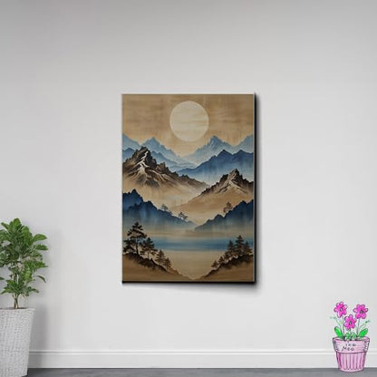 Japanese Wall Art, Minimalist Wall Art, Neutral Abstract Art, Modern Minimalist, Zen Wall Art, Zen Printed Wall Art, Japanese Art Print, Canvas Wall Art, Decor