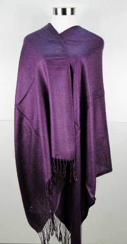 Tapp Collections™ Premium Pashmina Shawl Wrap Scarf - color: Purple