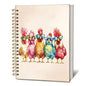 LIANGW Funny Chicken Notebook Journal for Kids, Gifts for Funny Chicken Lovers, Cute Animal Notebook Journal for School Women Teen Girls Kids, Hardcover Spiral Notebook 5.5x8.3 Inch - color: 01-funny chicken (kids)