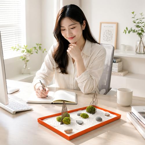 1.6T Corten Steel Korean Zen Garden Decorative Object for Mindful Living (S)