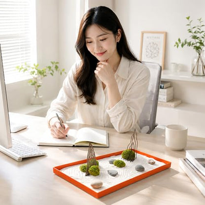 1.6T Corten Steel Korean Zen Garden Decorative Object for Mindful Living (S)