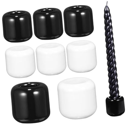 Luxshiny 16pcs Ceramic Chime Candle Holders Spell Candle Holders for Home Weddings Rituals and Altar Setup