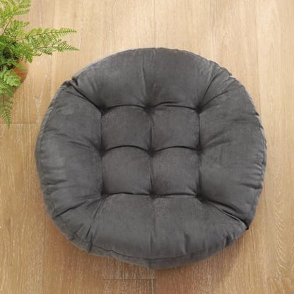 Round Corduroy Floor Pillow Dual Tatami Floor Cushion Thicken Washable Seat Cushion for Industrial Dining Living Room Kitchen