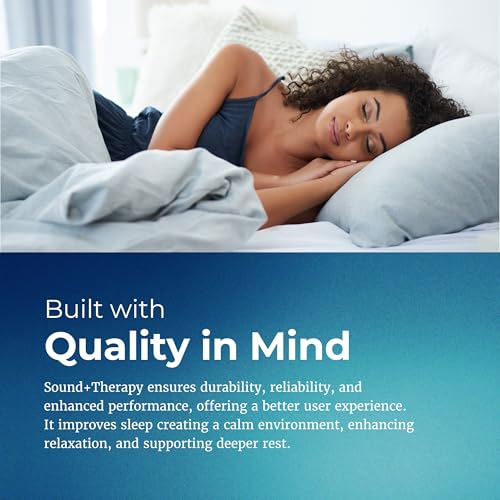 Adaptive Sound Technologies Sound + Therapy - Comprehensive Therapy Experience for Optimal Sleep Environment - Gamma Light & Soothing Noise - Precision Volume Dial - Relaxation Support