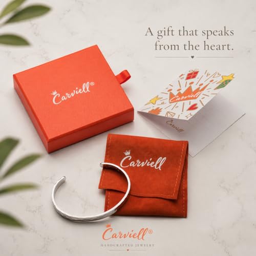 Carviell Bracelet - Gifts for Women – Inspirational, Friendship, Love, Mom, Daughter, Sister, Christian, Graduation, Memorial & Wedding Gifts – 100+ Phrases – Stainless Steel, Gift-Ready - style: BADASS Gift - You are a Badass