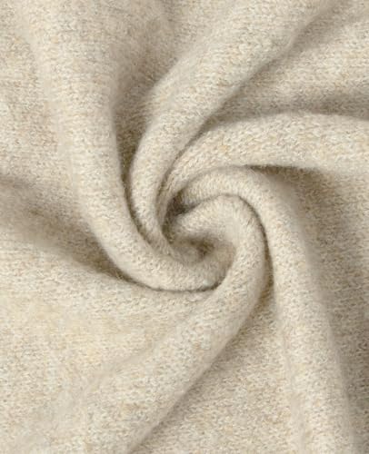 Women's Pashmina Shawl Wraps for Evening Dresses Wedding Bridal Open Front Poncho Cape Soft Large Scarf - color: Beige
