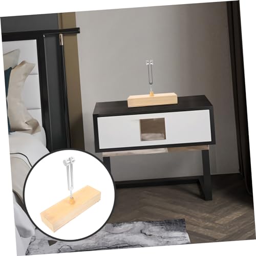 SECFOU 1 Set Tuning Fork Meditation with Wooden Voice Box Mallet Healing Tuning Forks for Stress Reduction Balance Exercises Portable Meditation Tools for Sound Therapy