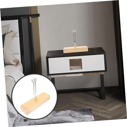 SECFOU 1 Set Tuning Fork Meditation with Wooden Voice Box Mallet Healing Tuning Forks for Stress Reduction Balance Exercises Portable Meditation Tools for Sound Therapy