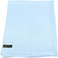 CJ Apparel Light Blue Solid Color Fringe Design Nepalese Shawl Seconds Scarf Wrap Stole Throw Head Wrap Pashmina Gift Hand Made in Nepal New