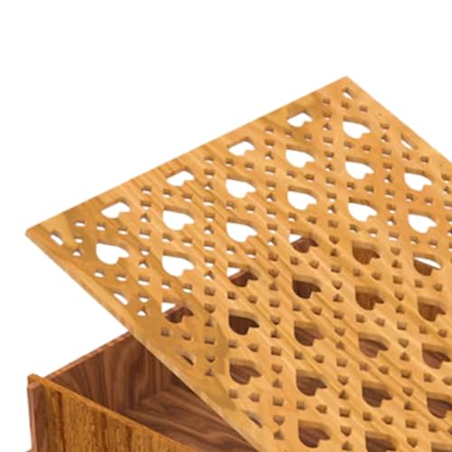 DYNWAVE Wooden Storage Box Gift Box Home Office Storage Stash Case with Lid Container Jewellery Trinket Box for Card Jewelry Keepsakes