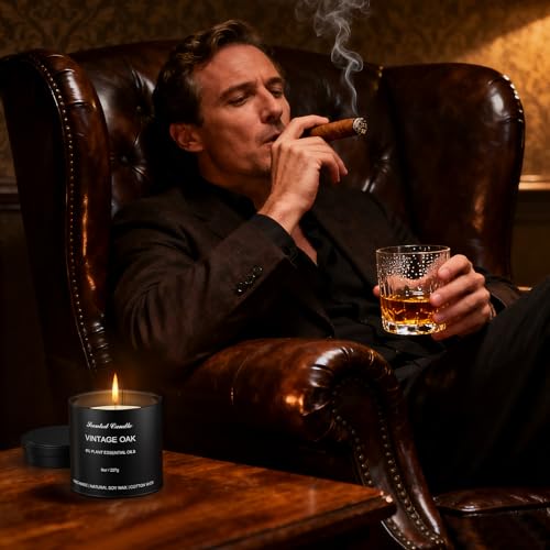 Men’s Scented Candles Set – Soy Wax Aromatherapy Candles for Men, Masculine Scented Candles with Essential Oils, Long Lasting Strong Scent, Luxury Gift Candles for Men,Dad,Him (48oz) - size: 48oz