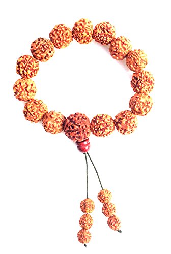 OMA Rudraksha Bracelet Spiritual Healing Stretch Bracelet to Regulate Blood Pressure and Body Fat BRAND - style: Meditation