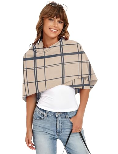 iWoo Women Soft Shawl Wraps kintted Open Front Poncho Sweater for Spring Summer