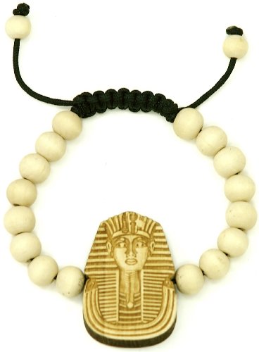 GWOOD Pharaoh Good Wood Maple Color 10mm Wide Bead Pendant Replica Bracelet